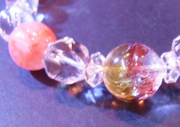 品川店 最高のオーロラクォーツ K様のブレス