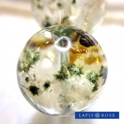 クォーツ 「まりも水晶(グリーントルマリンインクォーツ)」